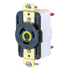 HUBBELL Hubbell HBL2310ST 20A, 125V 2-Pole 3-Wire Twist-Lock Single Flush Receptacle w/ Spring Termination