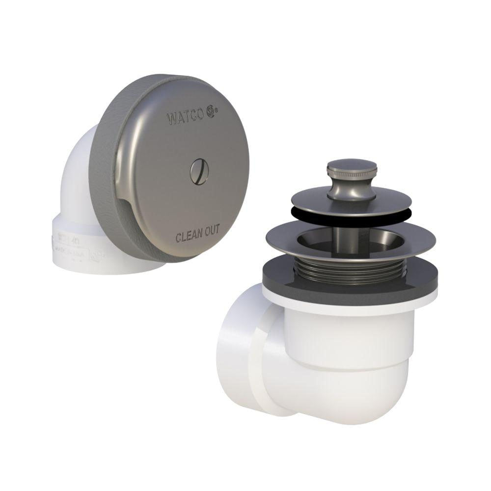 WATCO WATCO MANUFACTURING 601-PP-ABS-BN Model 601 Push-Pull Schedule 40 Bath Waste ABS Brushed Nickel