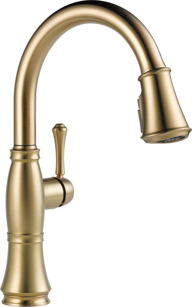 DELTA FAUCET Delta Faucet 9197-CZ-PR-DST Cassidy Single Handle Pull Down Kitchen Faucet