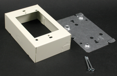 LEGRAND Legrand V5741 Wiremold 1 Channel Raceway Switch and Receptacle Box 4-5/8 x 2-13/16 x 1-3/8