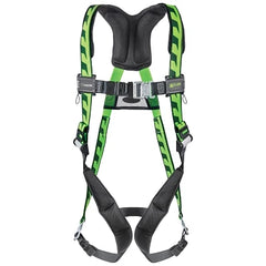 HONEYWELL Honeywell Miller AC-QC/UGN AirCore Full-Body Harness Steel Stand-Up Back D-Ring Universal Quick-Connect Straps Green