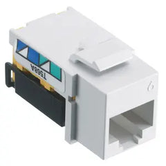 HUBBELL WIRING Hubbell NSJ6W netSELECT CAT6 Jack, up to 5GBASE-T, 802.3bt PoE, White