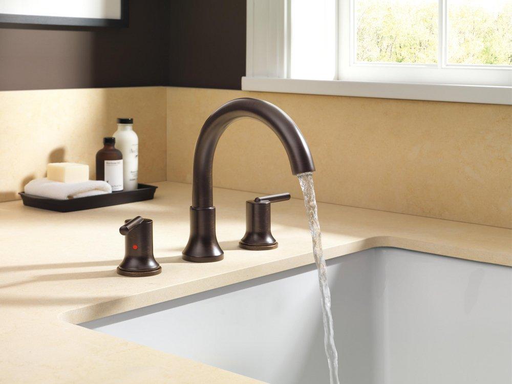 DELTA FAUCET Delta Faucet T2759-RB Trinsic Two Handle Roman Tub Faucet in Venetian Bronze (Trim Only) R2707