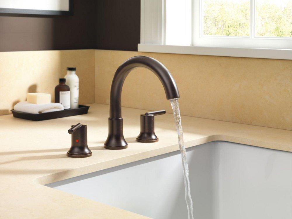 DELTA FAUCET Delta Faucet T2759-RB Trinsic Two Handle Roman Tub Faucet in Venetian Bronze (Trim Only) R2707