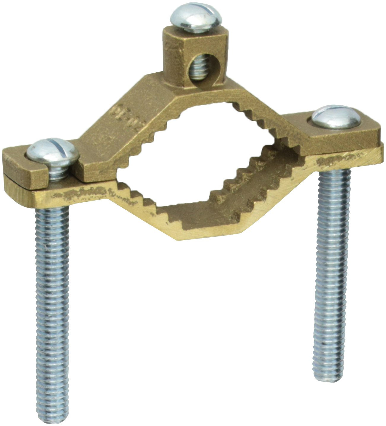 NSI INDUSTRIES Nsi G-2-S Bronze Ground Clamp for Water Pipe, 1-1/4 inches to 2 inches Pipe