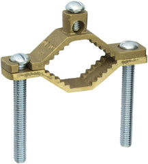 NSI INDUSTRIES Nsi G-2-S Bronze Ground Clamp for Water Pipe, 1-1/4 inches to 2 inches Pipe