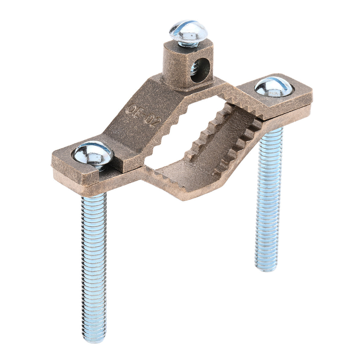 NSI INDUSTRIES Nsi G-2-S Bronze Ground Clamp for Water Pipe, 1-1/4 inches to 2 inches Pipe