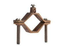 NSI INDUSTRIES Nsi G-2-S Bronze Ground Clamp for Water Pipe, 1-1/4 inches to 2 inches Pipe