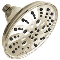 DELTA FAUCET Delta 52669-PN-PR Universal Showering Components: H2Okinetic 5-Setting Traditional Raincan Shower Head