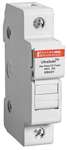 MERSEN Mersen USCC1 1-Pole UltraSafe(TM) Modular Fuse Holder for 30 Amps, 600V