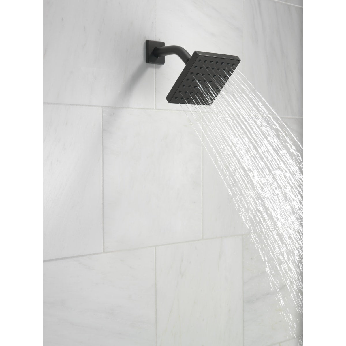 DELTA FAUCET Delta RP101846BL Modern: Square Showerhead in Matte Black