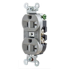 HUBBELL Hubbell Wiring Device-Kellems 5362G 1-Phase Duplex Grounding Heavy Duty Standard 125 VAC 20 A NEMA 5-20R