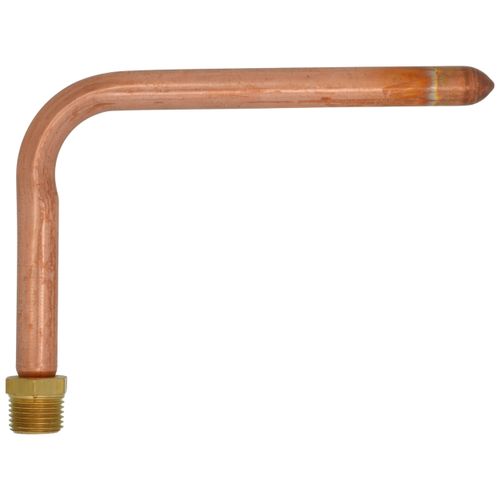 SIOUX CHIEF SIOUX 613-57X Tub Spout 90 Deg Elbow 1/2 In MNPT Swivel Wrot Copper