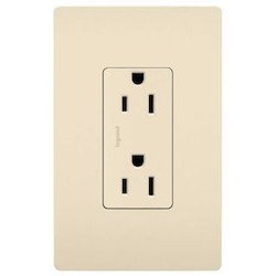 LEGRAND Pass & Seymour 885LA Duplex Type Thermoplastic Material Light Almond 5-15R