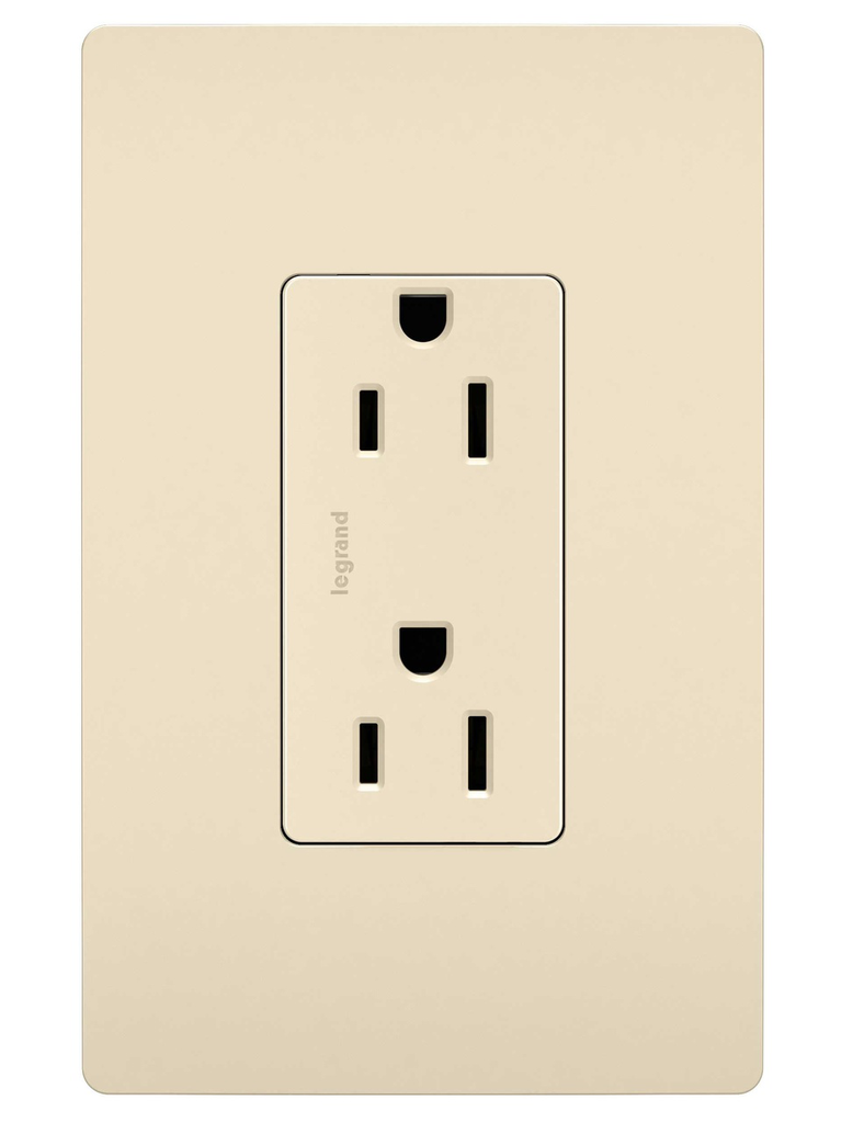 LEGRAND Pass & Seymour 885LA Duplex Type Thermoplastic Material Light Almond 5-15R
