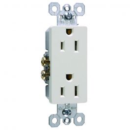 LEGRAND Pass & Seymour 885LA Duplex Type Thermoplastic Material Light Almond 5-15R