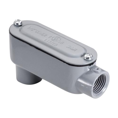 SOUTHWIRE Southwire LB1CG Rigid Conduit Body with Cover and Gasket 1/2 inch Hub Replacement MPN