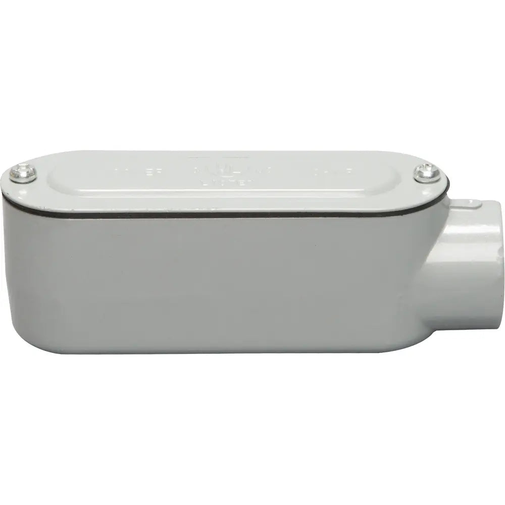 SOUTHWIRE Topaz LL3CG 1 Rigid Conduit Body with Cover and Gasket, Threaded LL Type