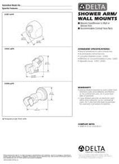 DELTA FAUCET Delta Faucet U4005-RB-PK Adjustable Wall Mount for Hand Shower