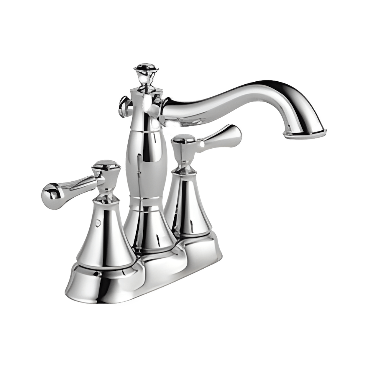 DELTA FAUCET Delta 2597LF-MPU Two Handle Centerset Bathroom Faucet - Metal Pop-Up