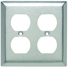 LEGRAND Pass & Seymour SL82 Standard Wall Plate 2 Gang Stainless Steel