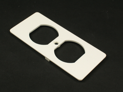 LEGRAND Wiremold 5507D-WH Non-Metallic Duplex White Faceplate