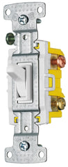 HUBBELL WIRING Hubbell Wiring Device-Kellems RS315W AC Switch 15A 120V Toggle Switch White