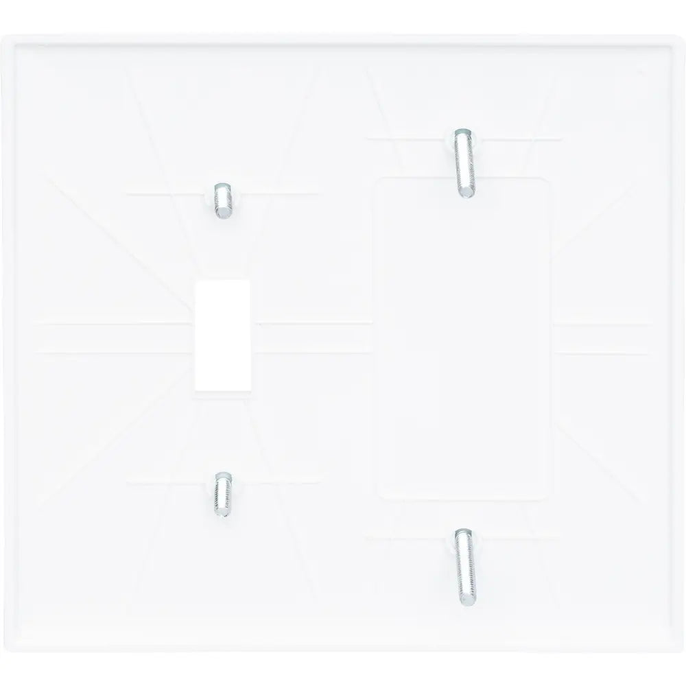 LEGRAND Pass & Seymour TPJ113W Combination Openings, 1 Toggle Switch and 1 Blank, 2-Gang, White