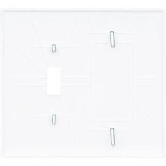 LEGRAND Pass & Seymour TPJ113W Combination Openings, 1 Toggle Switch and 1 Blank, 2-Gang, White