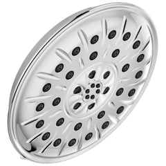 DELTA FAUCET Delta 52487 Showerhead Universal Showering Components 3 Function Round with H2Okinetic Technology 8-1/4 Inch 1.75 Gallons per Minute