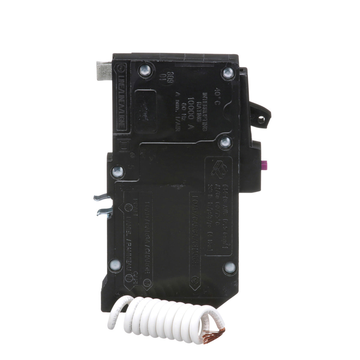 SCHNEIDER ELECTRIC Square D QO115DF Combination Arc-Fault & Ground Fault Circuit Breaker 15A 120V 1Ph 1Pole 10kAIR