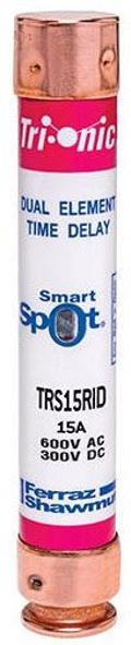 MERSEN Mersen TRS15RID TRS-R Time-Delay SmartSpot Fuse Class RK5 15 Amps 600V