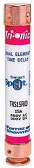 MERSEN Mersen TRS15RID TRS-R Time-Delay SmartSpot Fuse Class RK5 15 Amps 600V