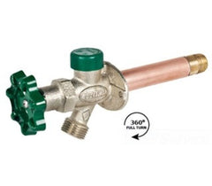 PRIER PRODUCTS PRIER C-144T08 3/4 Male x 1/2 Female x 8 in. Solid Brass Freezeless Wall Hydrant