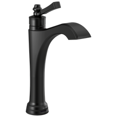 DELTA FAUCET Delta 656T-BL-DST Dorval Single Handle Mid-Height Vessel Touch20.XT Bathroom Faucet