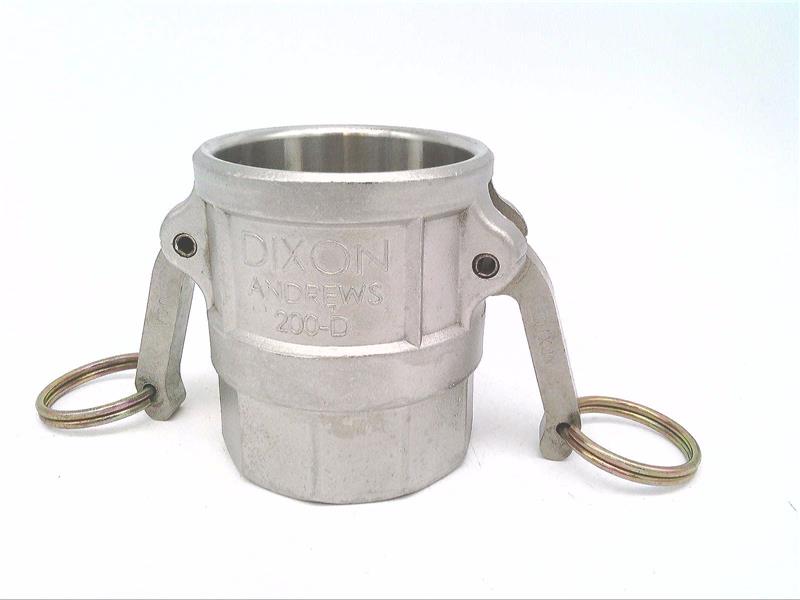 DIXON VALVE & COUPLING Dixon 200-D-AL Type D Cam and Groove Coupler 2 in Female Coupler x FNPT