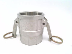 DIXON VALVE & COUPLING Dixon 200-D-AL Type D Cam and Groove Coupler 2 in Female Coupler x FNPT