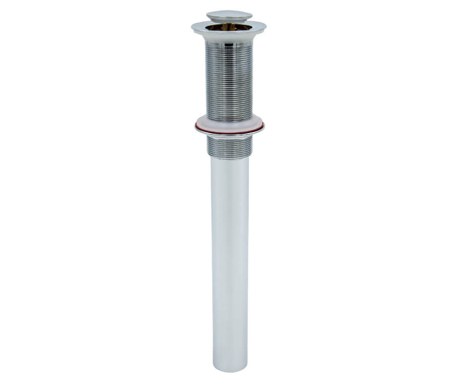 MOUNTAIN PLUMBING Mountain Plumbing MT742-CPB EZ-CLICK Soft Touch Round Lavatory Drain Without Overflow