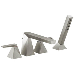 DELTA FAUCET Delta T4743-SS Trillian Two-Handle Roman Tub Trim with Hand Shower