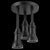 DELTA FAUCET DELTA 57190-BL25-L LED Pendant Raincan H2Okinetic