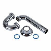 OATEY Oatey 700DF-1 Chrome-Plated Brass Tubular P-Trap - 20 Gauge - 1-1/4