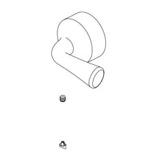 DELTA FAUCET DELTA RP101542SS Kayra Handle Set Screw and Button Stainless