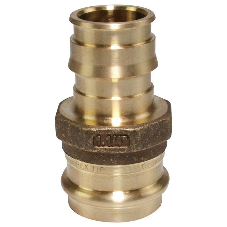 UPONOR Uponor LFP4511313 Adapter Lead Free Brass 1-1/4 x 1-1/4 Inch PEX x Press