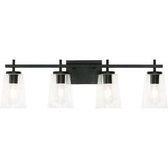 AFX Afx JNNV3309MBBK Joanna 60 watt per bulb 4 light 31.89 inch bath vanity wall light