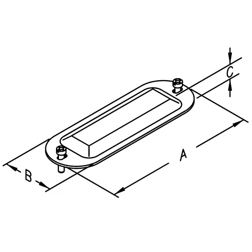 ATKORE Atkore C1KON 1/2 inches (12.70 mm) Raised Dome Stamped Steel Conduit Body Covers