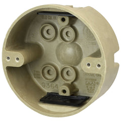 ALLIED MOULDED PRODUCTS Allied Moulded Products 9364-K 4 inches dia. Round Fixture Support Box for Use with Nonmetallic Sheathed Cable