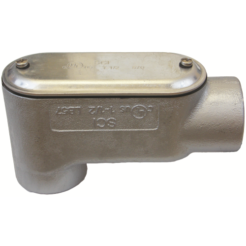 ATKORE Atkore LB37-CGKON 1 inches Threaded LB Conduit Body With Steel Cover & Gasket Form 7 Grey Iron
