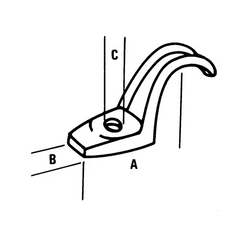 ATKORE Atkore ST200KON 2 inches one hole strap heavy duty for rigid conduit