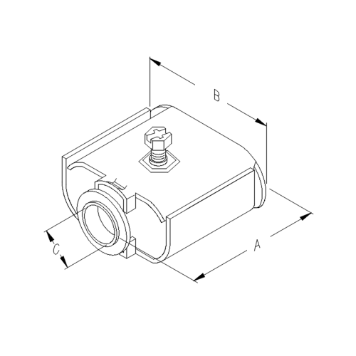 ATKORE Atkore QL-50DBKON 1/2 inches Quick Lock Connector With Double Bite Clip