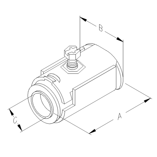 ATKORE Atkore QL-50DBKON 1/2 inches Quick Lock Connector With Double Bite Clip